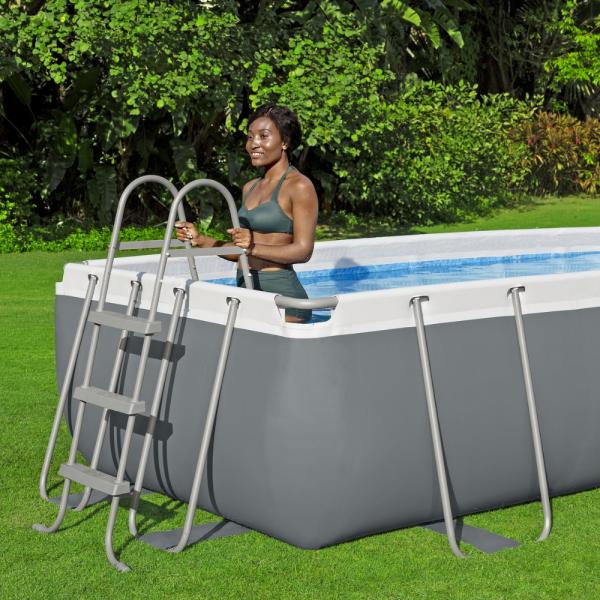 Bestway 4.04m x 2.01m x 1m Power Steel Frame Pool with 800gal Sand Filter Pump - 56660 Bestway 4.04m x 2.01m x 1m Power Steel Frame Pool with 800gal Sand Filter Pump - 56660