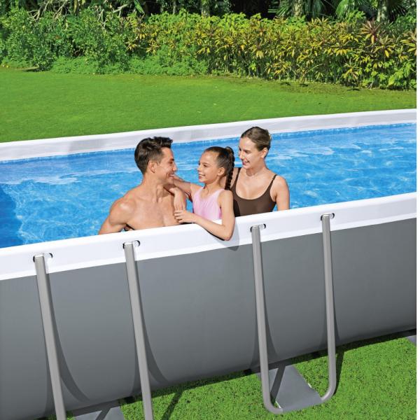 Bestway 5.49m x 2.74m x 1.22m Power Steel Frame Pool with 1500gal Cartridge Filter Pump - 56467 Bestway 5.49m x 2.74m x 1.22m Power Steel Frame Pool with 1500gal Cartridge Filter Pump - 56467