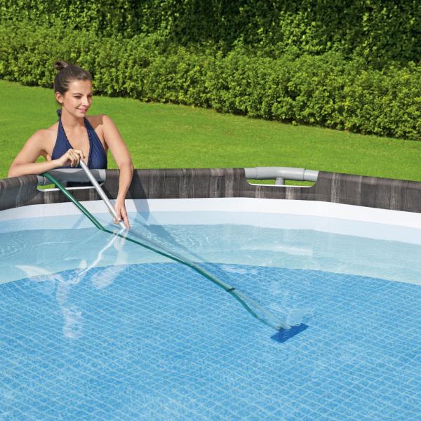 Bestway 2.03m Swimming Pool Maintenance Kit - Pole, Vacuum Head, Skimmer Net - 58013 Bestway 2.03m Swimming Pool Maintenance Kit - Pole, Vacuum Head, Skimmer Net - 58013