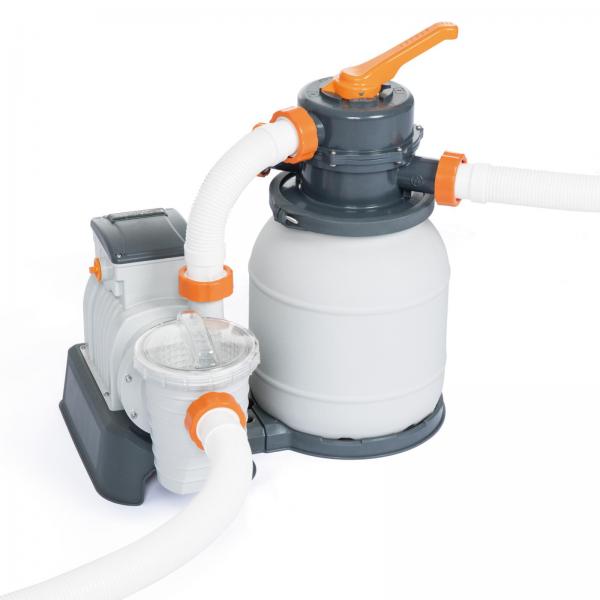 Bestway 6.4m x 2.74m x 1.32m Power Steel Frame Pool with 1500gal Sand Filter Pump - 5612A Bestway 6.4m x 2.74m x 1.32m Power Steel Frame Pool with 1500gal Sand Filter Pump - 5612A