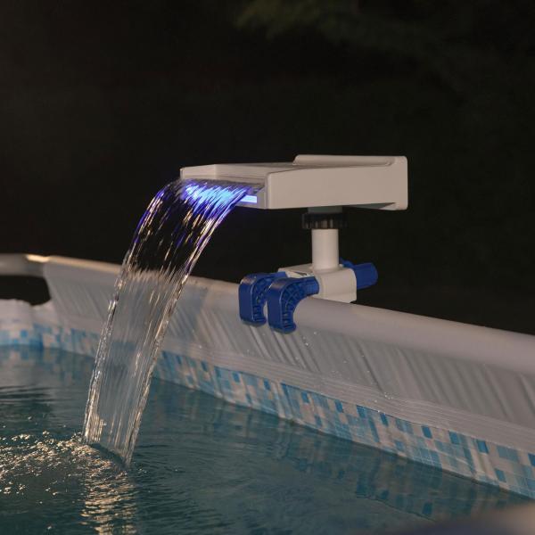 Bestway Flowclear Soothing LED Waterfall for Above Ground Pools - 58619 Bestway Flowclear Soothing LED Waterfall for Above Ground Pools - 58619