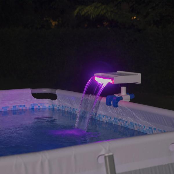 Bestway Flowclear Soothing LED Waterfall for Above Ground Pools - 58619 Bestway Flowclear Soothing LED Waterfall for Above Ground Pools - 58619