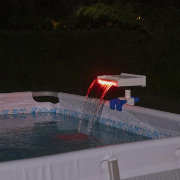 Bestway Flowclear Soothing LED Waterfall for Above Ground Pools - 58619 Bestway Flowclear Soothing LED Waterfall for Above Ground Pools - 58619