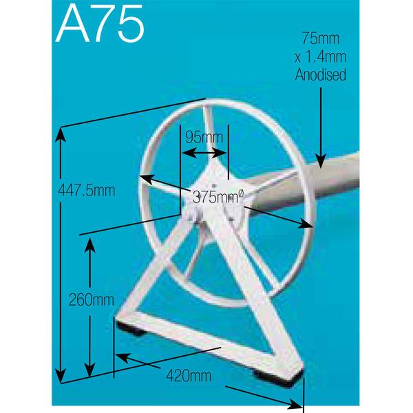 Daisy A75 Grey Pool Cover Roller for Small & Medium Size Pools Daisy A75 Grey Pool Cover Roller for Small & Medium Size Pools