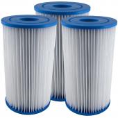 3 X Intex Type A / Krystal Clear Cartridge Filter Element