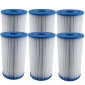 6 X Intex Type A / Krystal Clear Cartridge Filter Element