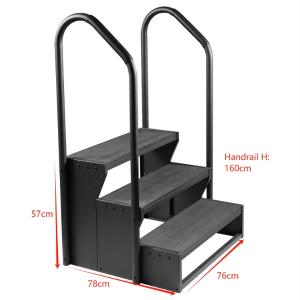 3-Tier Swim Spa Steps c/w 2 Hand Rails 3-Tier Swim Spa Steps c/w 2 Hand Rails