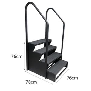 4-Tier Swim Spa Steps c/w 2 Hand Rails 4-Tier Swim Spa Steps c/w 2 Hand Rails