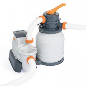 Bestway 6.4m x 2.74m x 1.32m Power Steel Frame Pool with 1500gal Sand Filter Pump - 5612A Bestway 6.4m x 2.74m x 1.32m Power Steel Frame Pool with 1500gal Sand Filter Pump - 5612A
