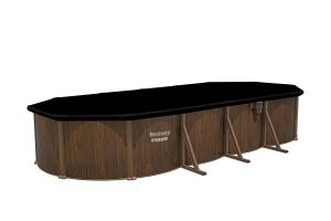 Bestway 7.32m x 3.6m x 1.32m Hydrium Oval Steel Wall Pool with 1500gal Sand Filter Pump - 561CX Bestway 7.32m x 3.6m x 1.32m Hydrium Oval Steel Wall Pool with 1500gal Sand Filter Pump - 561CX