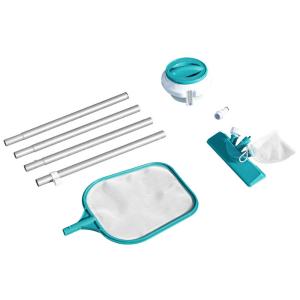 Bestway Above Ground Swimming Aquaclear Pool Accessories Set / Pool Vacuum / Chemical Floater / Thermometer / Test Strips - 58794 Bestway Above Ground Swimming Aquaclear Pool Accessories Set / Pool Vacuum / Chemical Floater / Thermometer / Test Strips - 58794