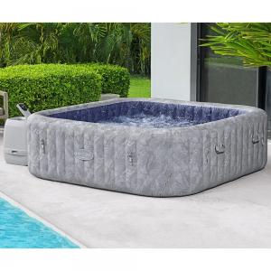 Bestway Lay-Z-Spa - San Francisco Smart Luxe HydroJet Pro 7 Grey Marble - 2.30m x 71cm for 5-7 people - 60161