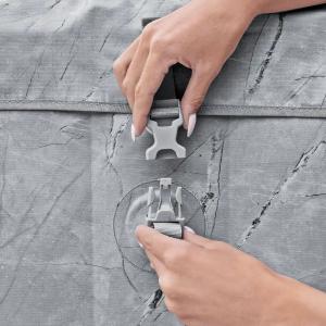 Bestway Lay-Z-Spa - San Francisco Smart Luxe HydroJet Pro 7 Grey Marble - 2.30m x 71cm for 5-7 people - 60161