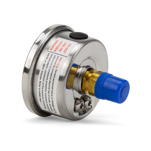 Pressure Gauge For Pool Filters  - Oil Filled - Stainless Steel - Back Mount
